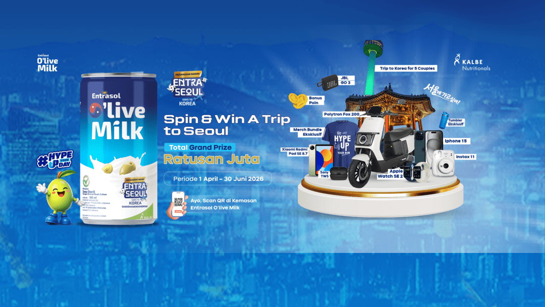 EntraSeoul Resmi Hadir! Scan, Spin, dan Berkesempatan Liburan ke Seoul Bareng Entrasol O’Live Milk