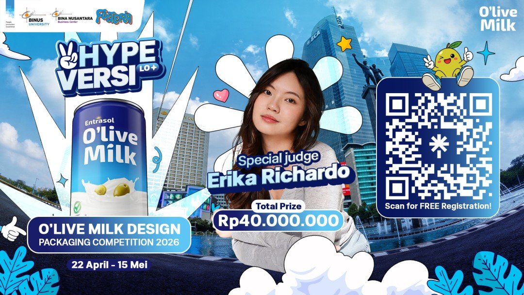 Tunjukin “Hype Versi Lo!” O’Live Milk Packaging Competition Resmi Dimulai